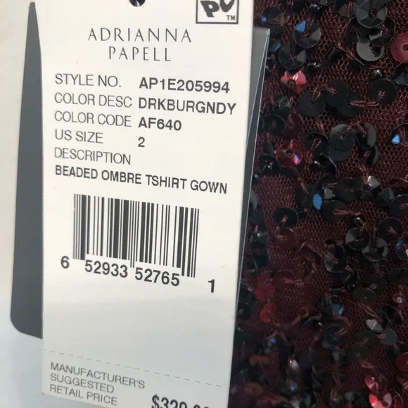 Time to sparkle this holiday season beautiful Adriana papell new dress - Picture 4 of 10